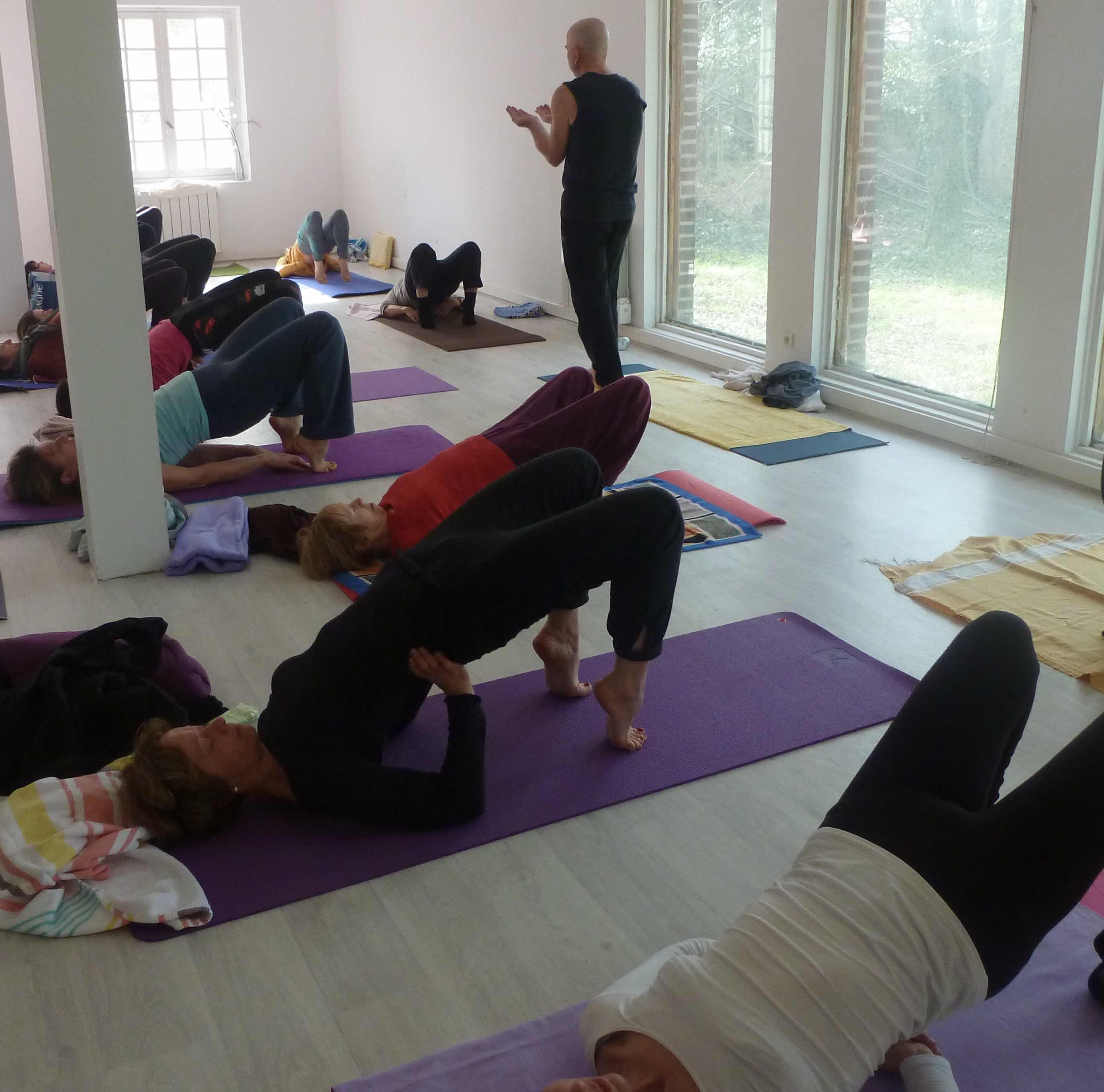 Image d'un cours de yoga