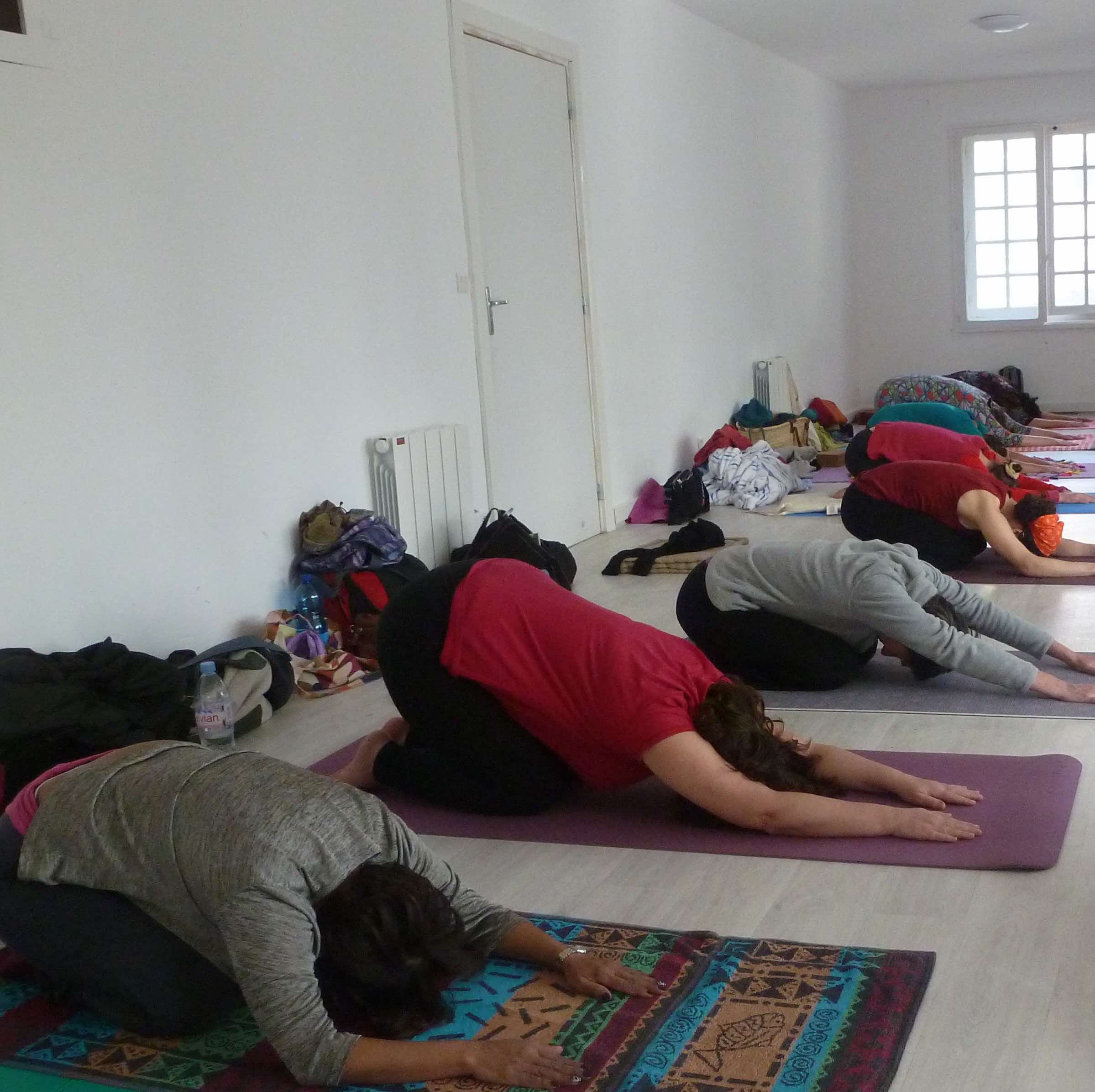 Image d'un cours de yoga