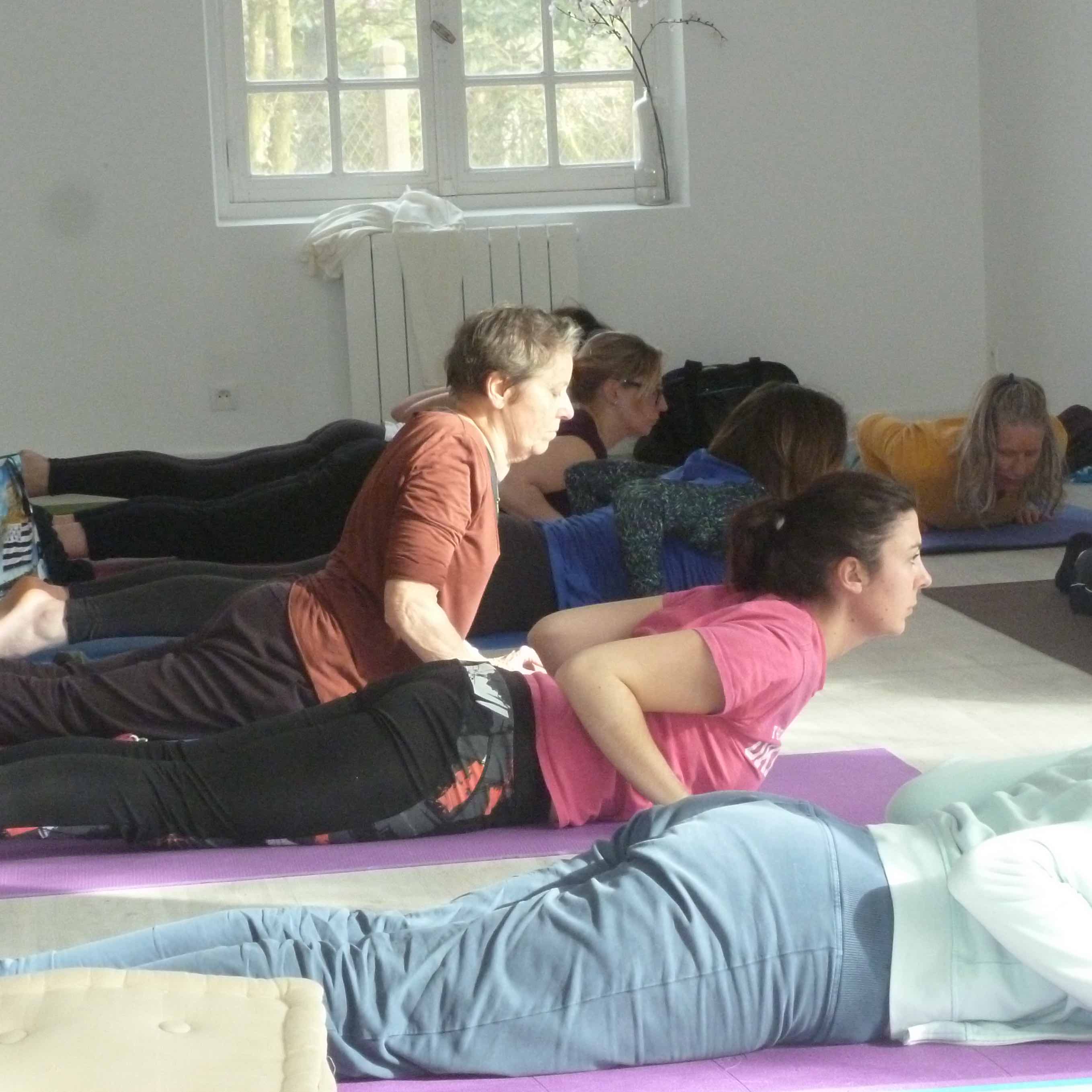 Image d'un cours de yoga